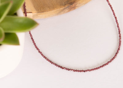 Red topaz necklace