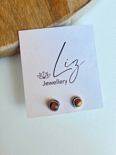 Tiger eye earrings