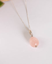 Rose quartzo necklace