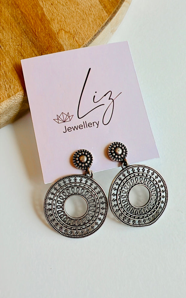 Silver earrings