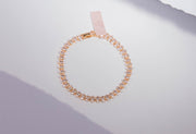 Gold plated and zirconia bracelet