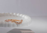 Gold plated and zirconia bracelet