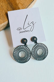 Silver earrings