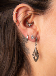 Silver earrings