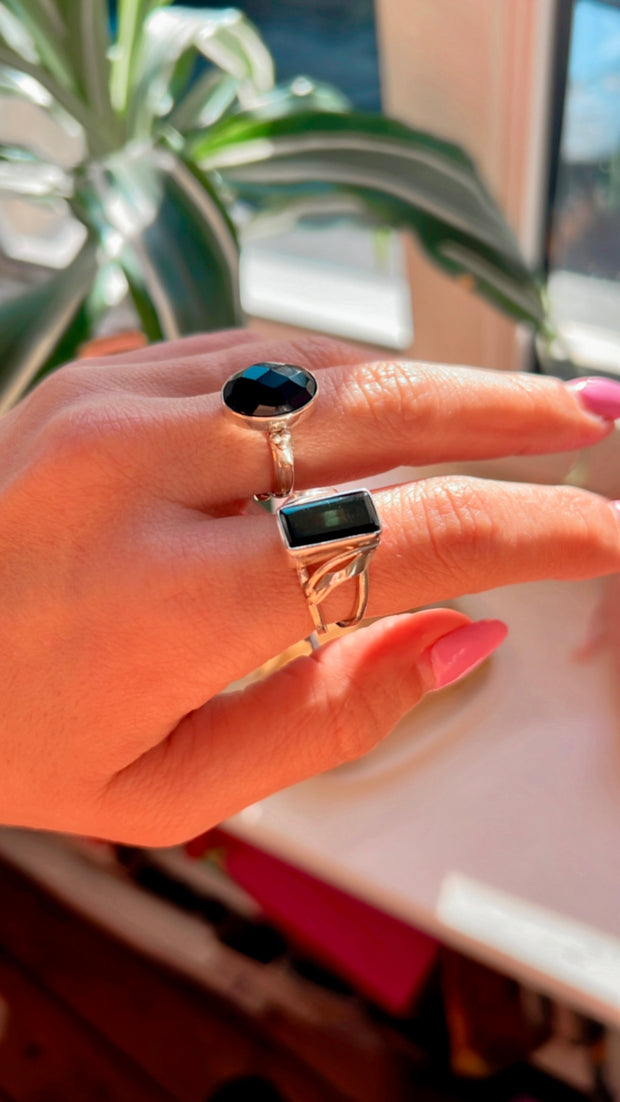 Green tourmaline ring