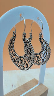 Silver earrings